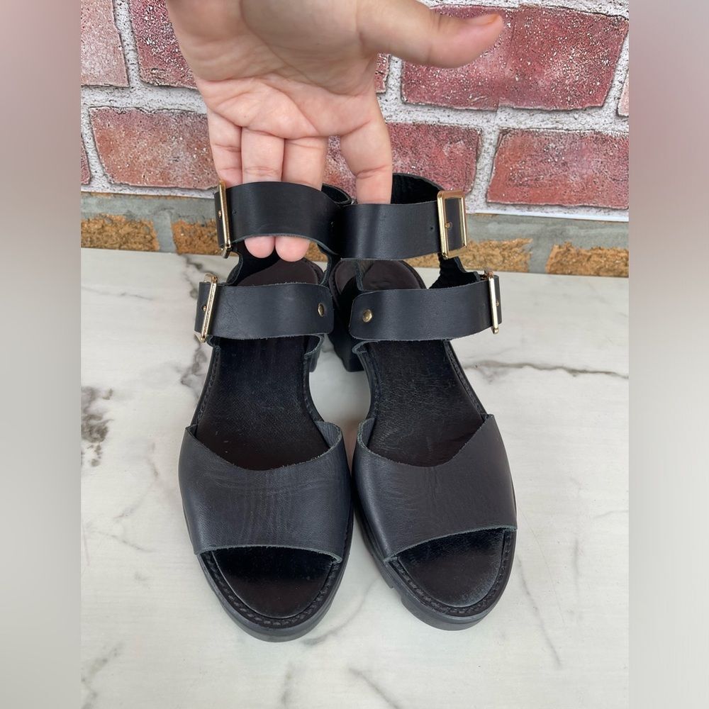Miista Women's Patti Leather Sandals - Black size 36 /6.5 - Picture 4 of 9